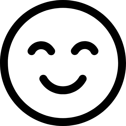 Symbole sourire représentant la douceur et la satisfaction des clients.